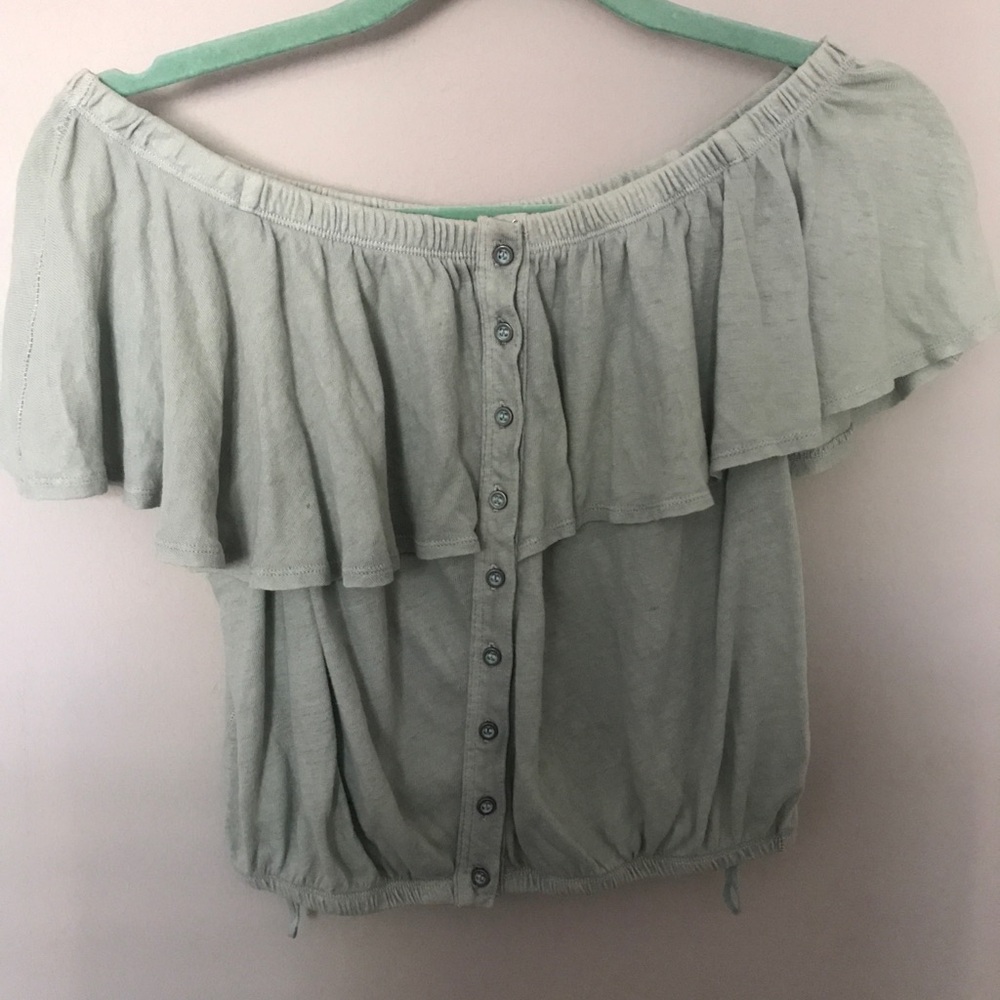 Free people off the shoulder shirt
